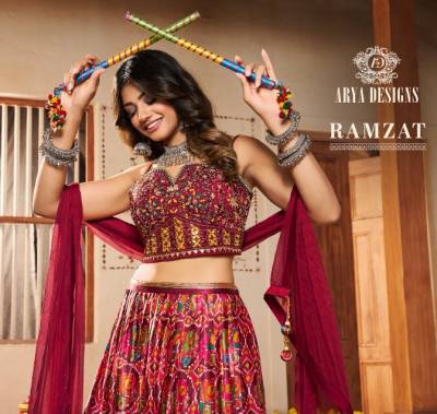 RAMZAT BY ARYA DESIGNER SILK LEHENGA CHOLI WHOLESALER IN INDIA